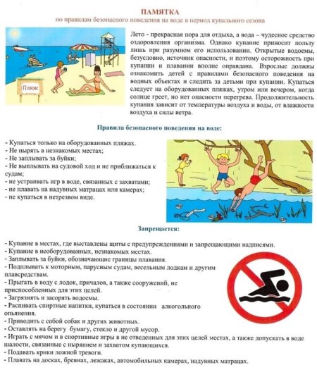 ПРАВИЛА ПОВЕДЕНИЯ НА ВОДЕ В СВЯЗИ С ПРИБЛИЖЕНИЕМ КУПАЛЬНОГО СЕЗОНА ПРАВИЛА ПОВЕДЕНИЯ НА ВОДЕ В СВЯЗИ С ПРИБЛИЖЕНИЕМ КУПАЛЬНОГО СЕЗОНА